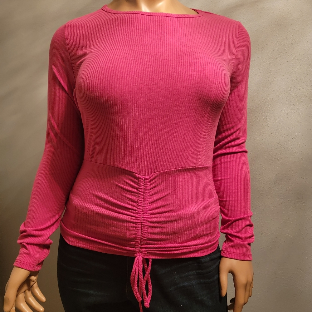 Fuchsia Long Sleeve Top